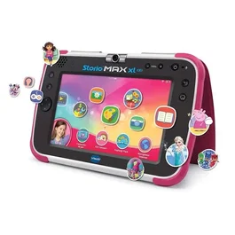 VTECH Storio Max XL 2.0 - Tablette éducative Android sécurisée 7" HD rose pour enfant de 3 à 11 ans - 8 Go extensible, 20 applications incluses