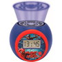 LEXIBOOK - Réveil projecteur enfant Spiderman Marvel avec projection au plafond, écran LCD rétroéclairé, minuterie et snooze