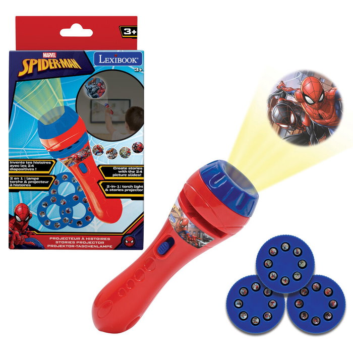 Lexibook Projecteur d'histoires et lampe torche Spider-Man Lexibook Projecteur d'histoires et lampe torche Spider-Man