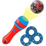 Lexibook Projecteur à Histoires et Lampe Torche Spider-Man pour Enfants dès 3 Ans avec 24 Images et Éclairage Doux - 5-en-1
