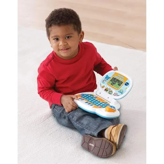 VTECH P'tit Genius Ourson Bleu - Ordinateur éducatif enfant avec 10 activités - 24 mois à 2 ans - Langue française