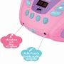 Lexibook Lecteur CD Portable Bluetooth Licorne Violet Rose