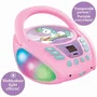 Lexibook Lecteur CD Portable Bluetooth Licorne Violet Rose
