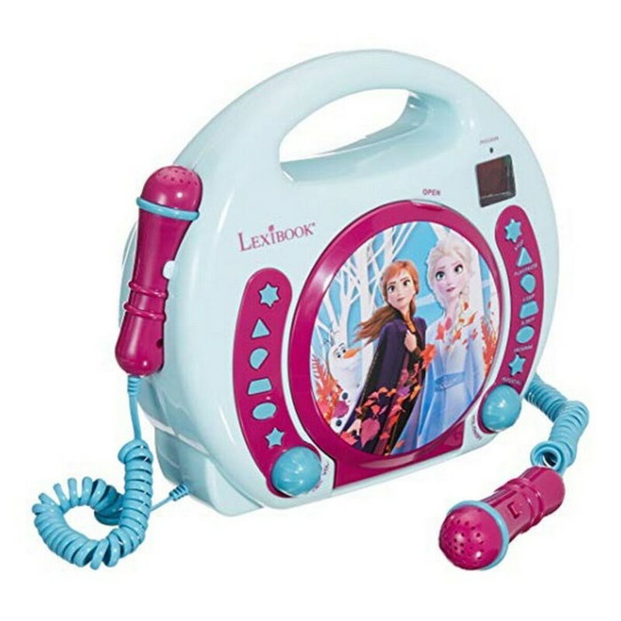 Lexibook Lecteur CD portable karaoké La Reine des Neiges avec 2 microphones Lexibook Lecteur CD portable karaoké La Reine des Neiges avec 2 microphones
