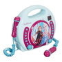 Lexibook Lecteur CD portable karaoké La Reine des Neiges avec 2 microphones