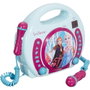Lexibook Lecteur CD portable karaoké La Reine des Neiges avec 2 microphones