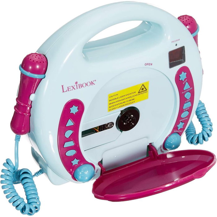 Lexibook Lecteur CD portable karaoké La Reine des Neiges avec 2 microphones Lexibook Lecteur CD portable karaoké La Reine des Neiges avec 2 microphones