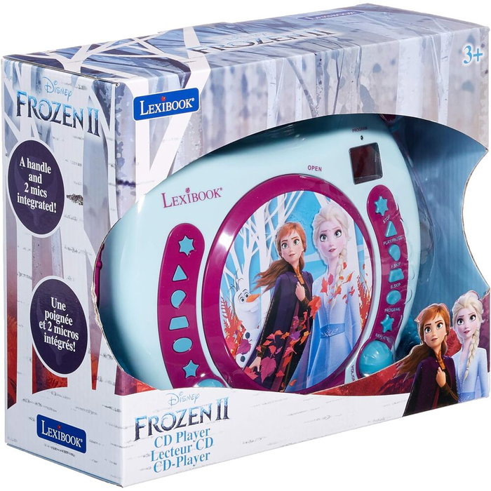 Lexibook Lecteur CD portable karaoké La Reine des Neiges avec 2 microphones Lexibook Lecteur CD portable karaoké La Reine des Neiges avec 2 microphones