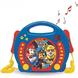 Lexibook Lecteur CD Karaoké Enfant Pat' Patrouille avec 2 Microphones - Joue et Chante avec tes Héros