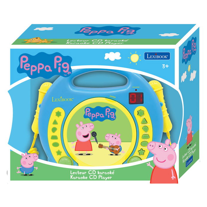 Lexibook Lecteur CD Karaoké Peppa Pig avec 2 microphones