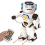 Lexibook Powerman - Robot ludo-éducatif interactif pour enfants, avec télécommande, disques mousse, sons et lumières, français