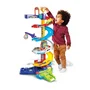 VTech - Mégacircuit Spirales 2 en 1 Tut Tut Bolides - Circuit de voitures avec lanceur et aiguillage automatique - Titouan Fou du Volant