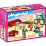 Playmobil 70207 - Salon avec cheminée, Maison Traditionnelle, 36 pièces, Figurine, Bébé, Chien, Meubles et Accessoires, Jouet de Rôle pour Enfants dès 4 Ans