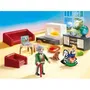 Playmobil 70207 - Salon avec cheminée, Maison Traditionnelle, 36 pièces, Figurine, Bébé, Chien, Meubles et Accessoires, Jouet de Rôle pour Enfants dès 4 Ans