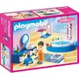 Playmobil 70211 Salle de bain avec baignoire, maison de poupée La Maison Traditionnelle, 51 pièces, avec accessoires, pour enfant dès 4 ans