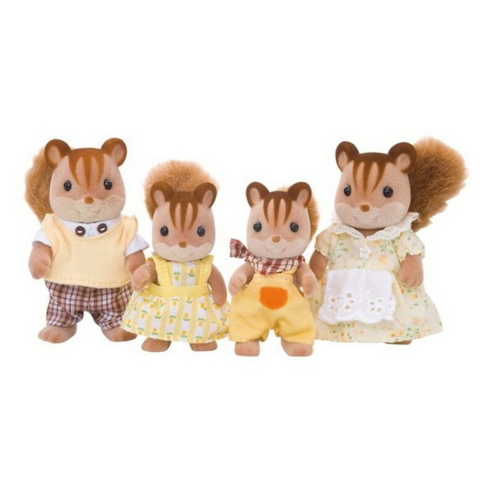 Sylvanian Families Famille Écureuil Roux - 4 figurines articulées