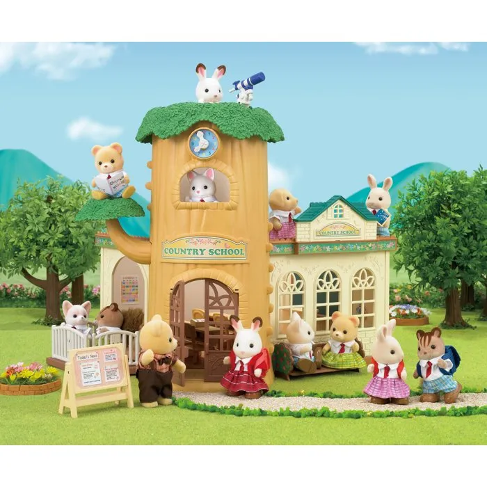 Sylvanian Families - 5105 L'école de la forêt - Salle de classe pour 6 enfants avec meubles et arbre Sylvanian Families - 5105 L'école de la forêt - Salle de classe pour 6 enfants avec meubles et arbre