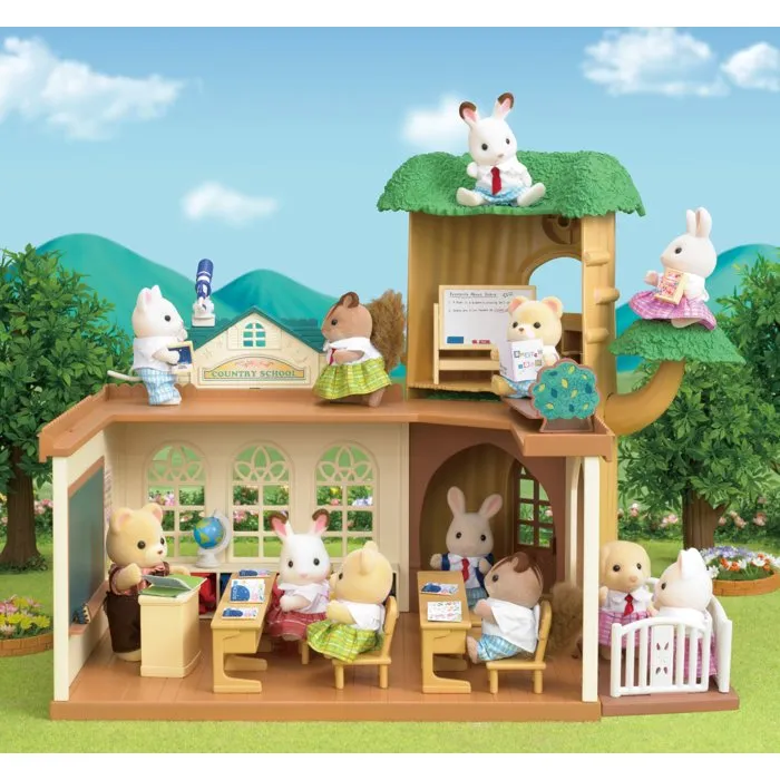 Sylvanian Families - 5105 L'école de la forêt - Salle de classe pour 6 enfants avec meubles et arbre Sylvanian Families - 5105 L'école de la forêt - Salle de classe pour 6 enfants avec meubles et arbre