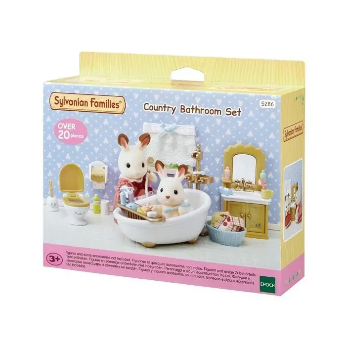 Sylvanian Families Set Salle de Bain 5286 - Le Village - Meubles et Accessoires Miniatures pour Enfants à Partir de 3 Ans