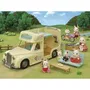 Sylvanian Families 5454 Le Camping Car Les Vacances - Maison de Poupée Véhicule avec Cuisine, Toilettes, Douche et Sièges Convertibles