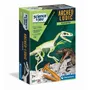 Clementoni Science & Jeu Archéo Ludic - Kit de Fouilles Vélociraptor avec Squelette Lumineux