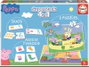 Educa Peppa Pig Superpack 4 en 1 : Jeu de duos, jeu d'association et 2 puzzles pour enfants de 3 à 5 ans