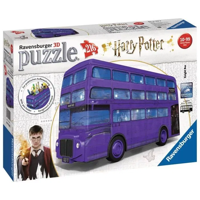 Ravensburger Puzzle 3D Magicobus - Harry Potter - 216 Pièces - Sans Colle - À Partir de 12 Ans