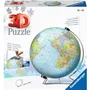 Ravensburger - Puzzle 3D Globe Éducatif 540 Pièces - Assemblage Sans Colle - Pour Enfants et Adultes à Partir de 10 Ans