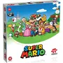 Winning Moves - Puzzle 500 pièces Super Mario and Friends - Univers coloré Super Mario - Poster inclus - À partir de 10 ans