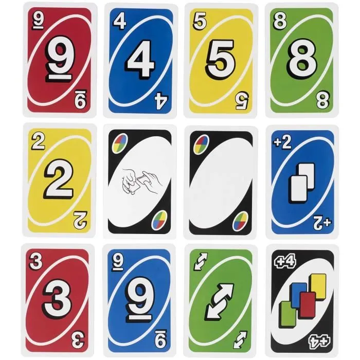 Mattel Games Uno Deluxe K0888 - Jeu de cartes familial avec cartes Action - A partir de 7 ans Mattel Games Uno Deluxe K0888 - Jeu de cartes familial avec cartes Action - A partir de 7 ans