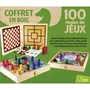 Cartamundi JeuJura Coffret Bois 100 Jeux de Société Traditionnels avec Jeu des Petits Chevaux, Oie, Dames, Marelle et Cartes - 30 x 30 x 5 cm