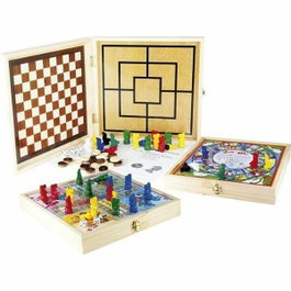 Cartamundi JEUJURA Coffret Bois 100 Jeux de société traditionnels