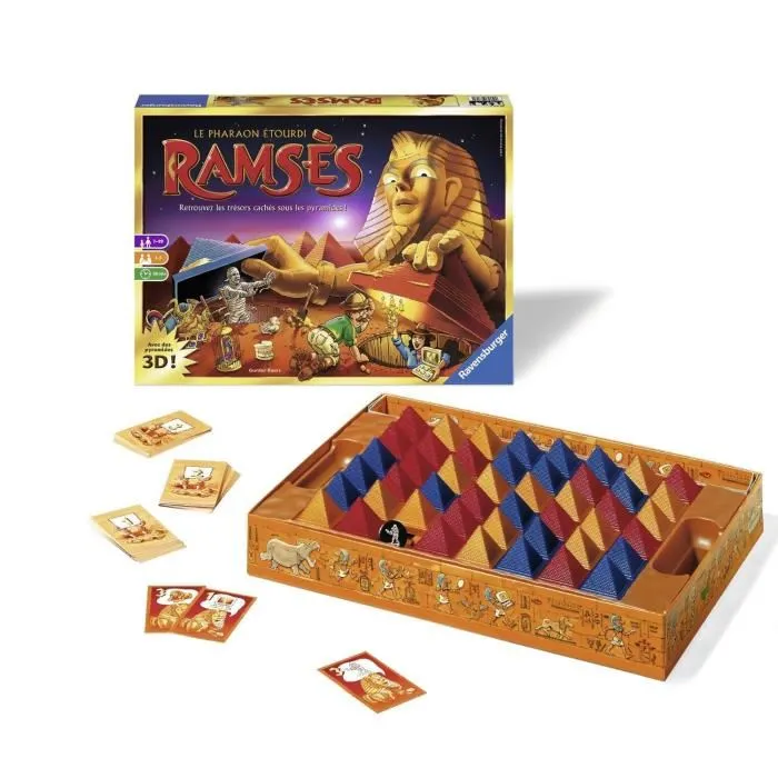 Ravensburger Ramses - Jeu de société familial et de mémoire sur les pharaons, à partir de 7 ans Ravensburger Ramses - Jeu de société familial et de mémoire sur les pharaons, à partir de 7 ans