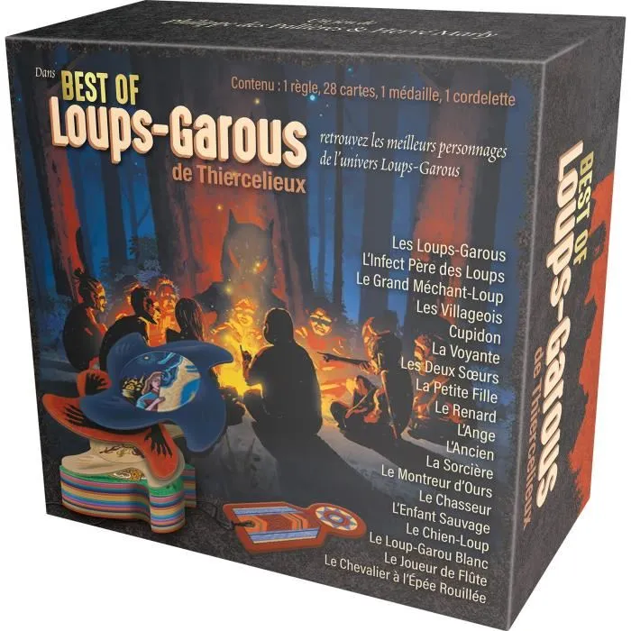 Asmodee Loups-garous de Thiercelieux - Jeu de société Best Of - Extension avec rôles majeurs - À partir de 10 ans - 8 à 18 joueurs - 30 min