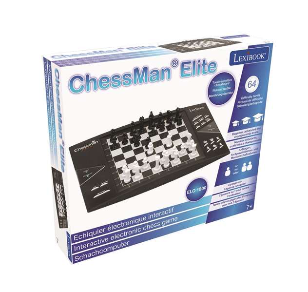 Lexibook Chessman Elite - Jeu d'échecs électronique noir et blanc