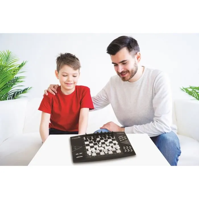 Lexibook Chessman Elite - Jeu d'échecs électronique avec 64 niveaux et plateau lumineux - 2 joueurs, 7 ans et plus