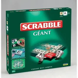 Mégableu - Scrabble GÉANT - Jeu de société - Version géante avec plateau +33% et lettres - Français