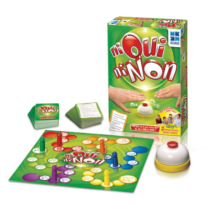 Megableu Ni Oui Ni Non, Jeu de Société Familial de 2 à 6 Joueurs, 7+ ans