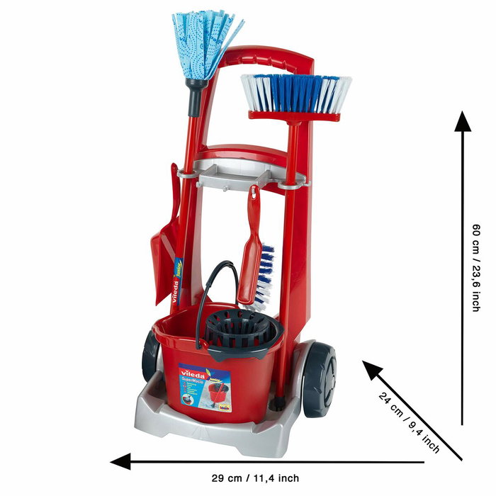 Klein Chariot de ménage Vileda avec aspirateur électronique