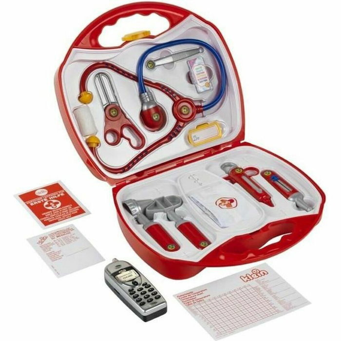 Klein Mallette docteur avec téléphone portable rouge et blanc