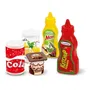 Ecoiffier Chef Pack Drive Accessoires Dinette - Ensemble de 20 pièces pour faire les courses - Provisions et aliments jouets pour enfants