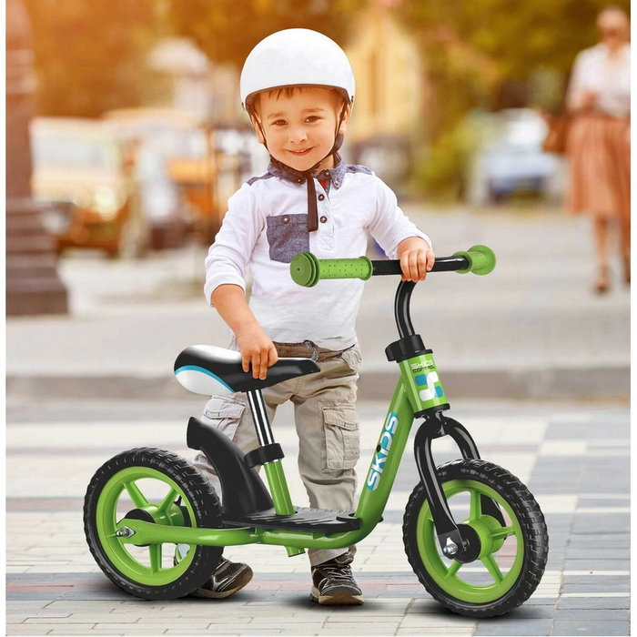BigBuy Home Draisienne avec repose-pieds Vert