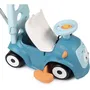 Smoby Porteur Maestro Balade Bleu Évolutif 3 en 1 - Trotteur et Porteur pour Enfant dès 6 mois, avec Canne Parentale, Harnais, Coffre à Jouets et Roues Silencieuses