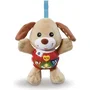 VTECH Baby Peluche Interactive Chien Chant'toutou Brun - Jouet Éducatif Enfant avec Boutons Lumineux, Chansons et Textures Douces