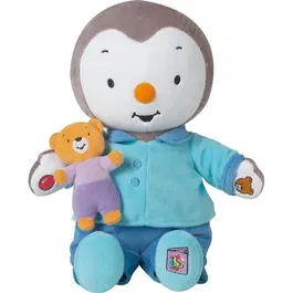 Jemini Peluche T'choupi Raconte-moi une Histoire - Interactive avec 3 Histoires - 30 cm - Bleu - Enfant - Piles Fournies