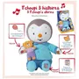Jemini Peluche T'choupi Raconte-moi une Histoire - Interactive avec 3 Histoires - 30 cm - Bleu - Enfant - Piles Fournies