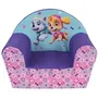 Fun House - Fauteuil club en mousse pour enfant Pat'Patrouille fille, polyester, 52x33x42 cm