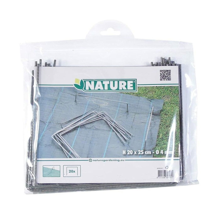 Nature Agrafes de fixation de bâche Métal Gris