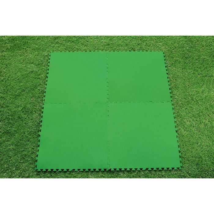 Bestway Sol de Piscine en Mousse Vert 9 Pièces 78x78 cm Jardin 58636