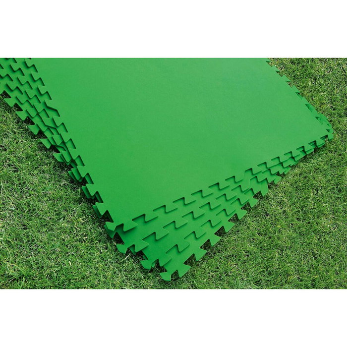 Bestway Sol de Piscine en Mousse Vert 9 Pièces 78x78 cm Jardin 58636